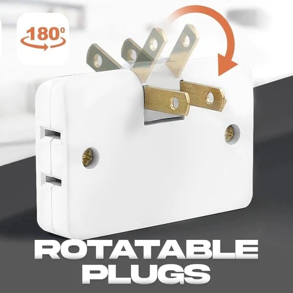(2024Last Day Promotion - 49% off)2024-180 Degrees Rotatable Socket Converter
