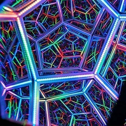 (2024 New Year Hot Sale🎁 49% Off🎁)Infinite Dodecahedron Color Art Light